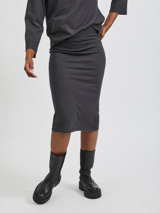 VICOMFY Sijonas - Tamsiai pilka