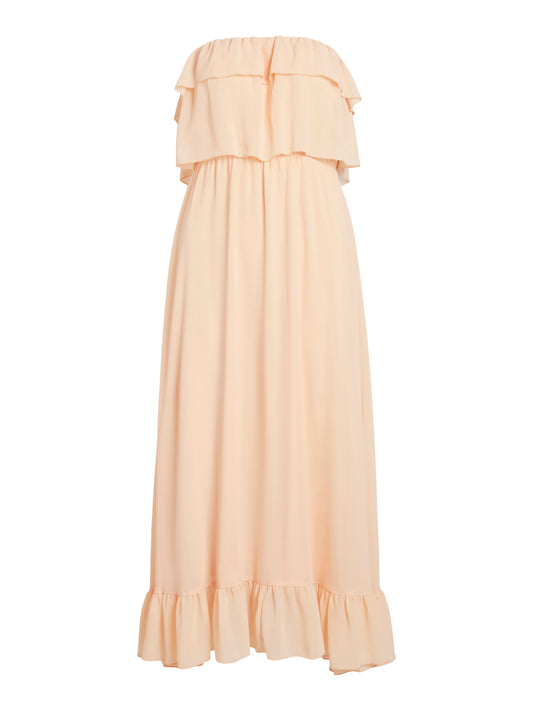 VIEMELE suknelė - persikinės spalvos